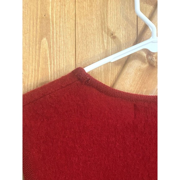 Vtg R&K Women's Red Silver Horse Bit Wool Vest 10 Equestrian Holiday Old Money - Picture 10 of 11